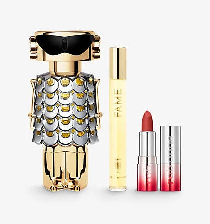 Paco Rabanne Fame Gift Set 80ml EDP + Matte Lipstick 1g + EDP Travel Spray 10ml