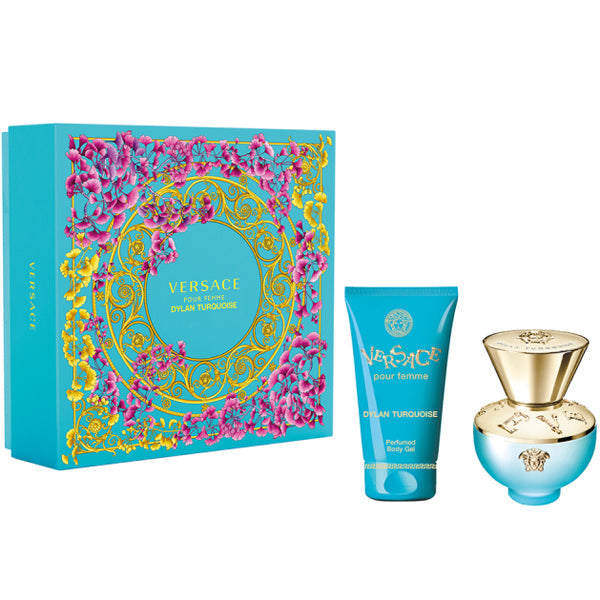 Versace Pour Femme Dylan Turquoise Gift Set 30ml EDT + 50ml Perfumed Body Gel - Fragrance at MyBeautyBoutique by Versace