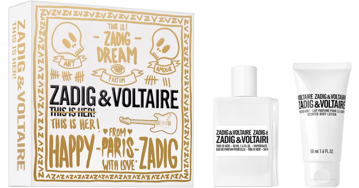 Zadig & Voltaire This is Her Gift Set 50ml EDP + 50ml Body Lotion - Fragrance at MyBeautyBoutique by Zadig & Voltaire